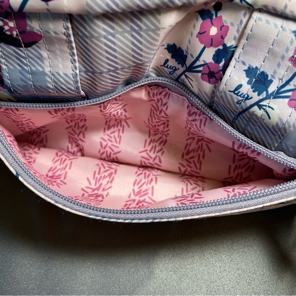 Lug Switch Crossbody/belt bag adjustable/removable strap plaid floral - Picture 4 of 16